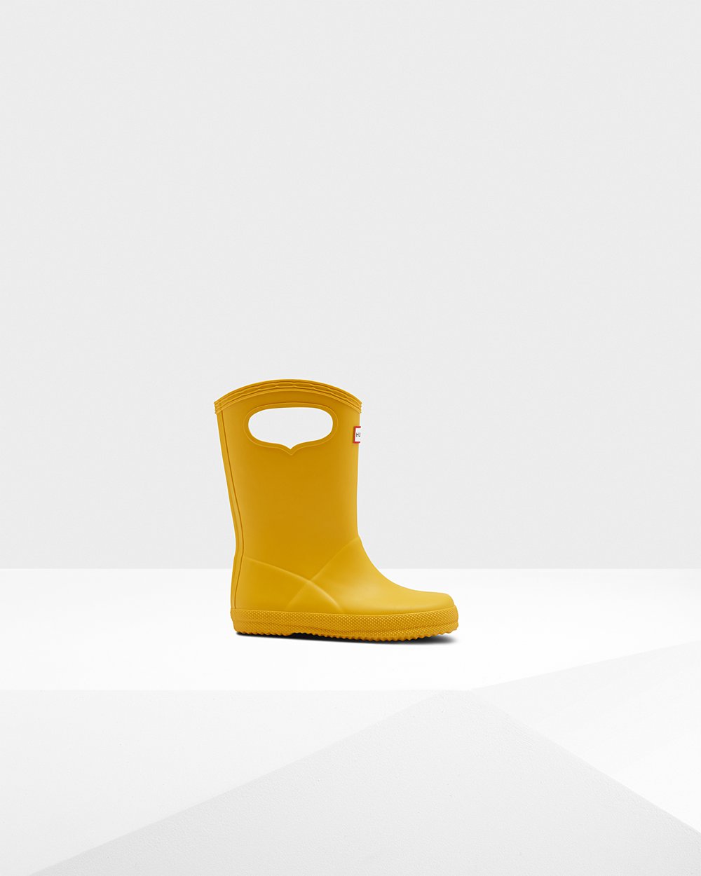 Kids Hunter Original First Classic Grab Handle - Rain Boots Yellow - 4825-DMYIV